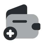 Empty Wallet Add SVG Icon